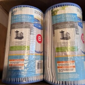 Intex Filter Cartridge B for Pump Models C2500 and C1500 5 Pack Lot of 5